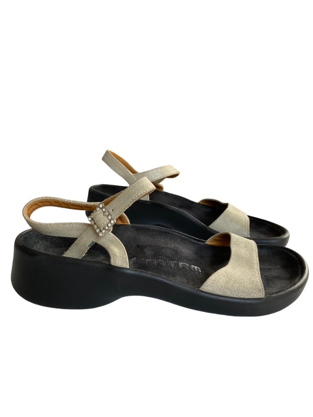 Tatami by Birkenstock Leather Jewel Buckle Sandals